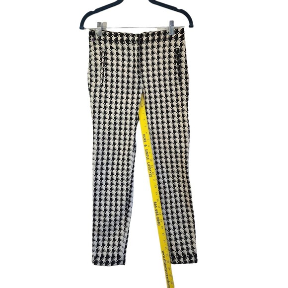 Zara Basic Women's Trouser Career Pants Size S Skinny Black and Cream Mid Rise - Picture 9 of 10